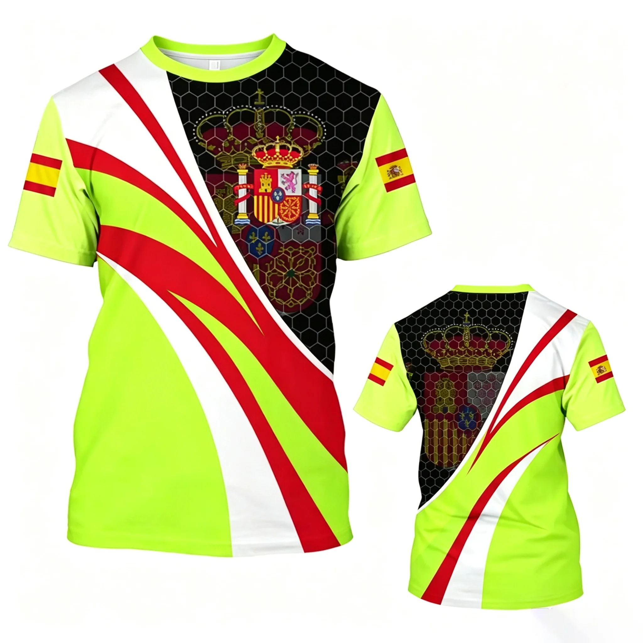 Spain National Flag & Emblem Football Fan Shirt product image