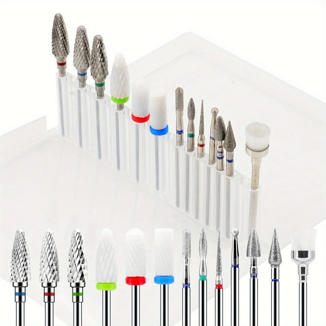 13PCS/BOX Professional Nail Polish Head Milling Cutter Used for Nail Beauty  Dead Skin Automatic Polishing  Manicure Accessories