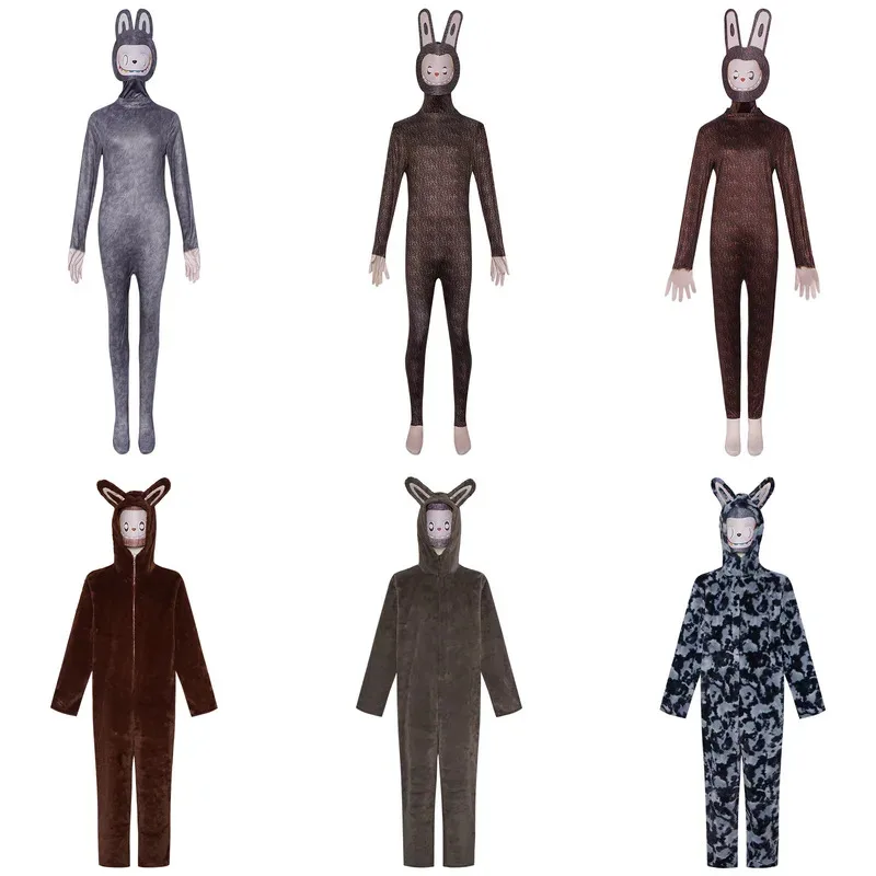 NEUES Labubu Cosplay-Kostüm Halloween Labbu Erwachsenen-Kostüm für Frauen und Männer Einteiliges Cosplay-Anime-Bühnenkostüm