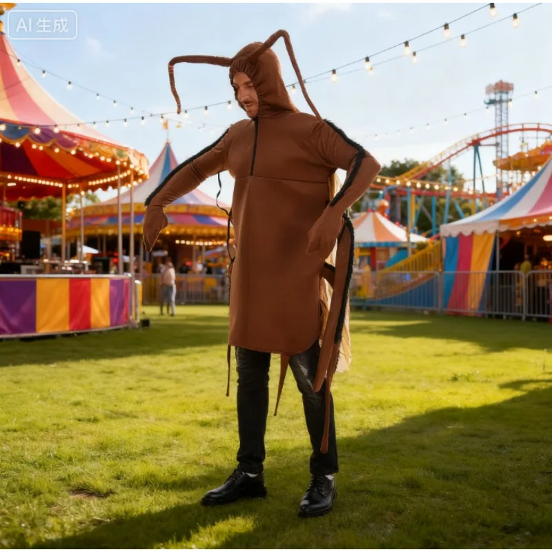 Kostiumy Akcesoria Animowany Karaluch Zestaw - Świecące w Ciemności Oczy i Krępe Nogi do Interaktywnych Żartów na Imprezy