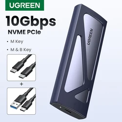 UGREEN-Boîtier SSD M2 NVMe 10Gbps USB C 3.2 Gen2, adaptateur SSD externe sans outil, prend en charge M et B & M prédire