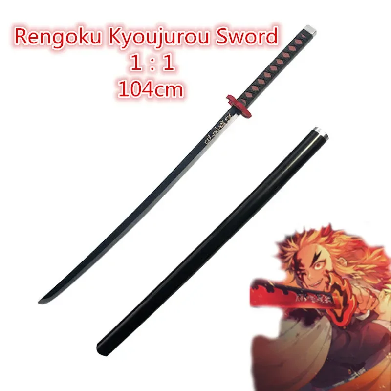 104cm Anime Sword Weapon   Tomioka Giyuu Sowrd Cosplay 1:1 Ninja Knife PU Prop Model Decor