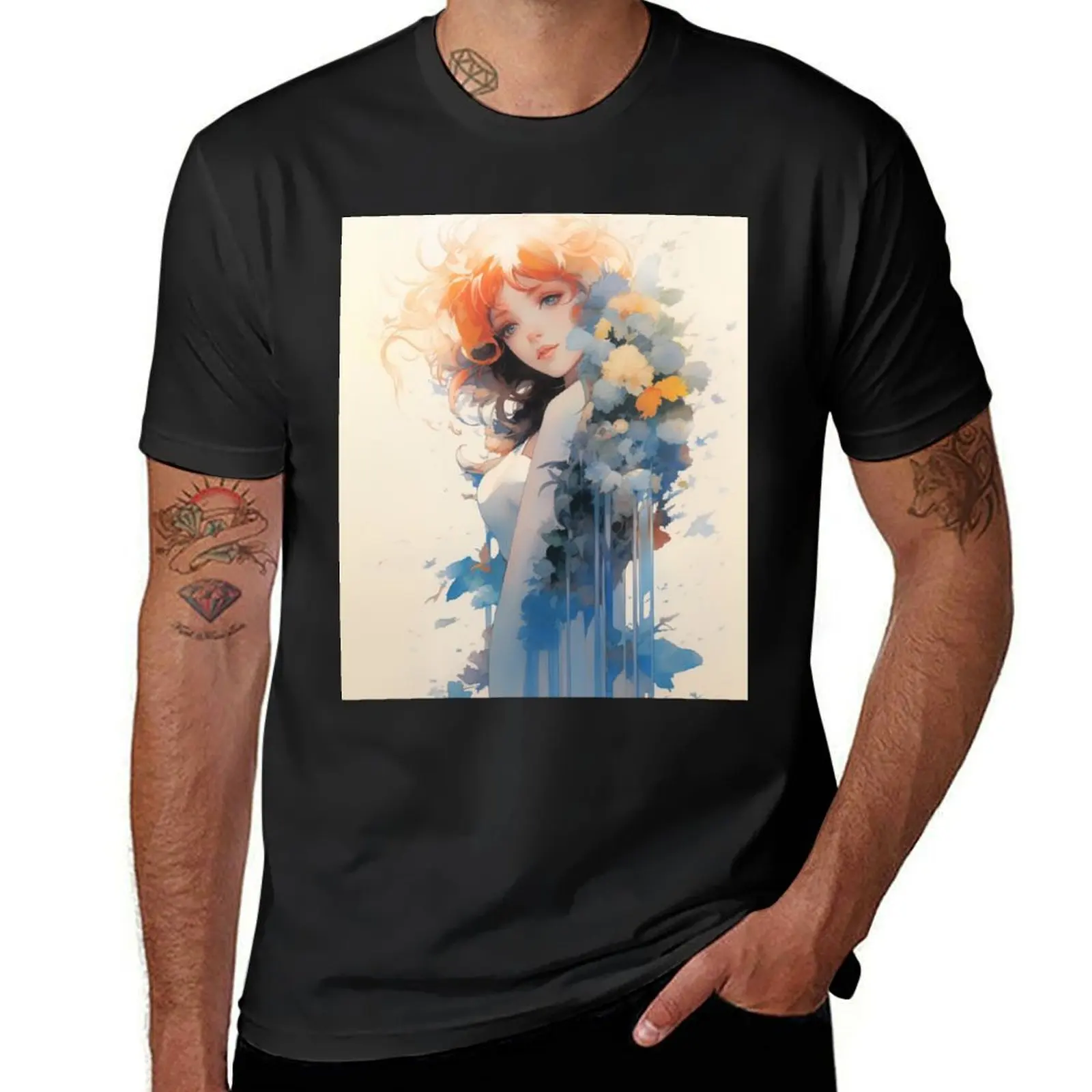 cflower Redhead T-Shirt new edition sublime blacks customs mens white t shirts