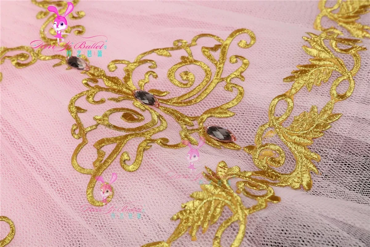 Danyiballet ชุดบัลเล่ต์เด็กเรียบง่ายสีชมพูเงินนางฟ้าเจ้าหญิงนิทราดิสก์กระโปรงประสิทธิภาพการแข่งขัน