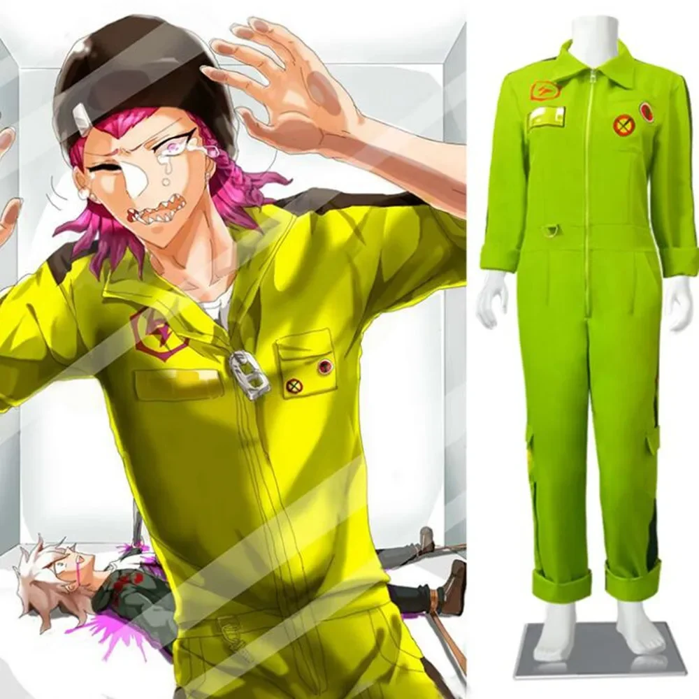 Anime Danganronpa 2 Kazuichi Souda Jumpsuits Bodysuit Cosplay Costumes