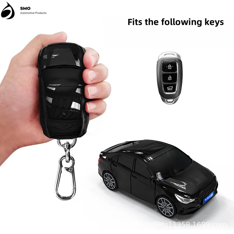 

For Hyundai Elantra Key Cover with Lights Car Key Fob Car Model Key Protector Auto Accessories New