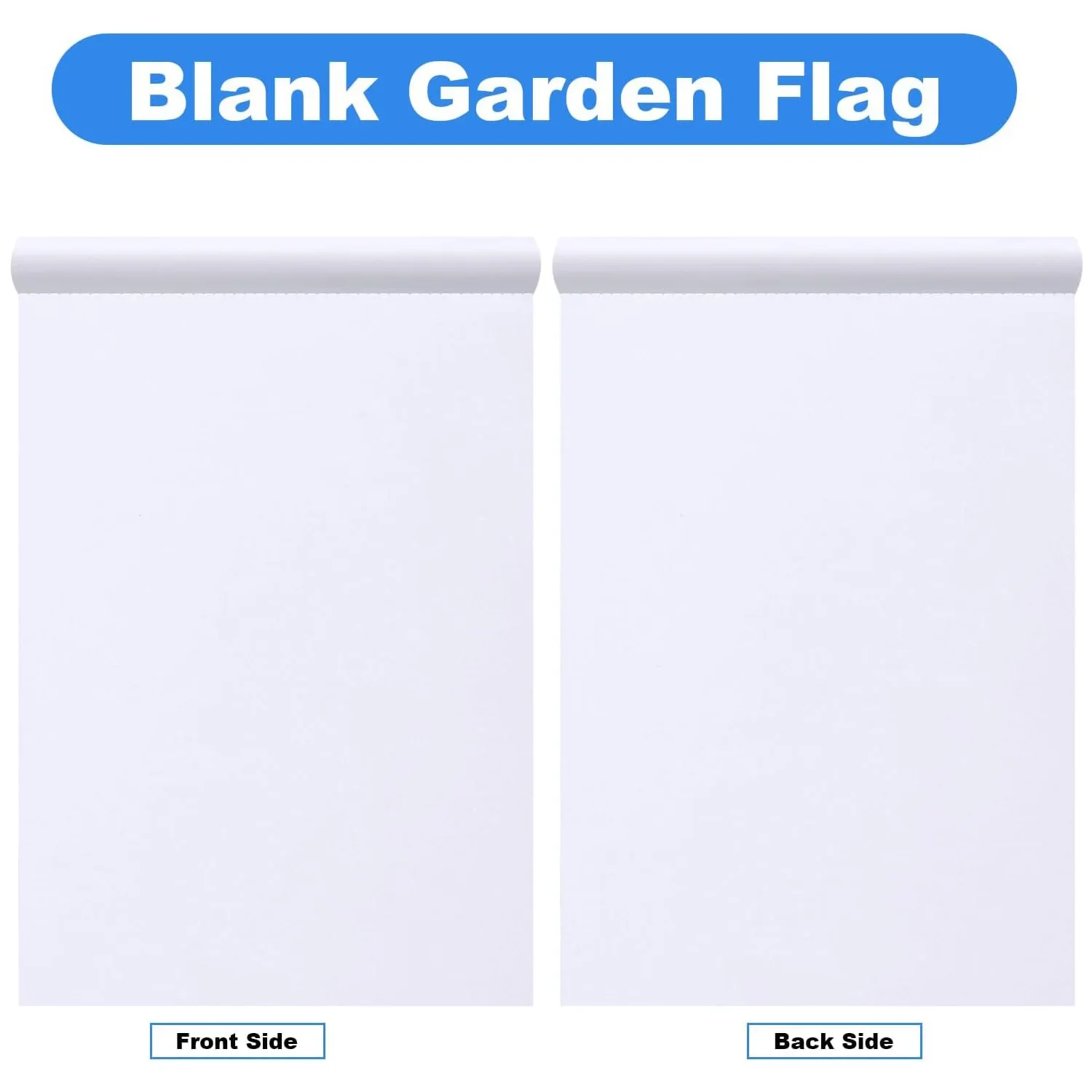 5pcs Double-Sided Blank Garden Flags for Sublimation, 11.8x17.7 Inch, DIY Polyester Banners for Indoor/Outdoor Decoration