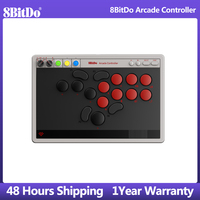 8BitDo Arcade Controller Compatible with Switch and Windows，Ultra Thin and Compact，Programmable Buttons Game Accessories