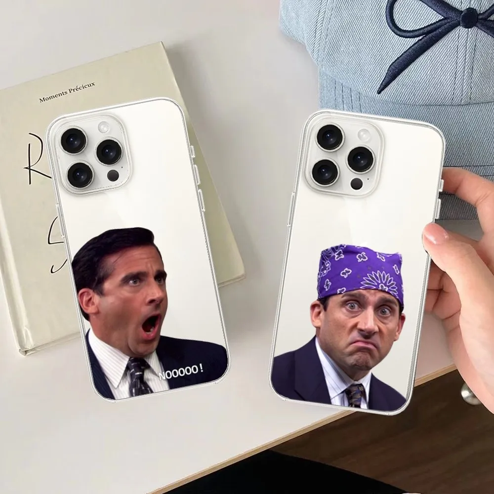 Michael Scott The Office Humor  Phone Case For Samsung  S23 S22 S21 S20 S10 FE Note20 10 Plus Ultra Lite 5G Clear Soft TPU Cover