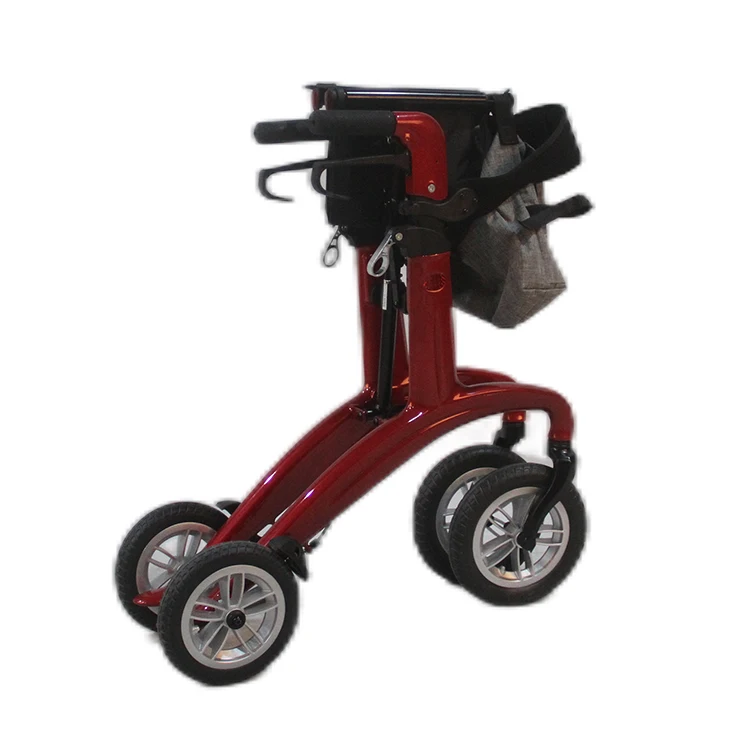 Rehabilitation Equipment Walking Aids Mobility 4 Wheels Chair Carbon Fiber Foldable Walkers Rollators