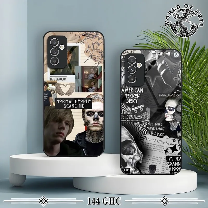 FHNBLJ Evan Peters Phone Case For Samsung S20 S30 S32 S21 S23 S8 S9 S10E Note 20 10 Pro Ultra Plus Glass Cover