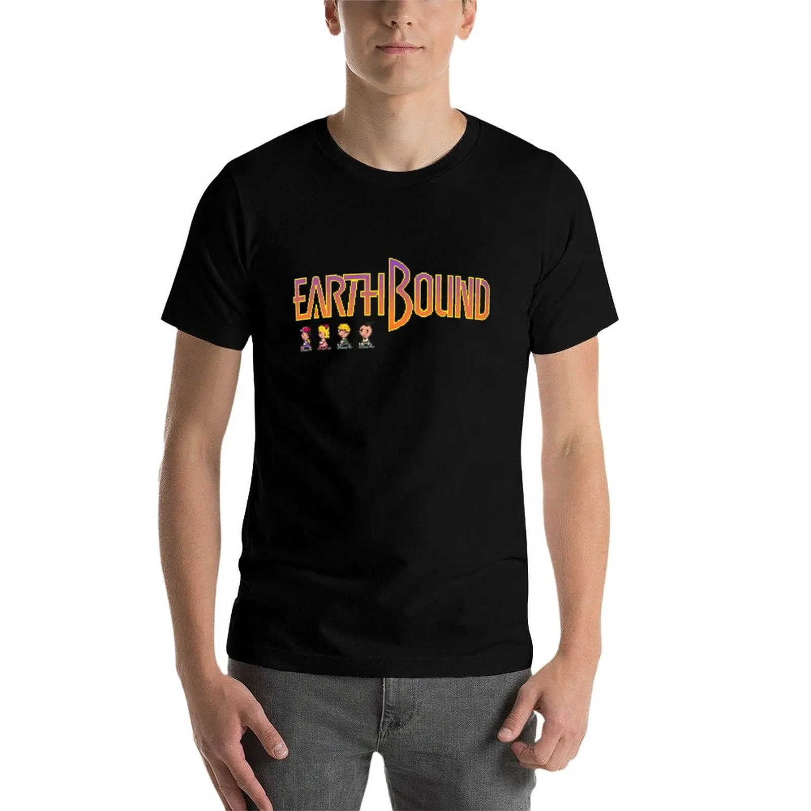 تي شيرت Earthbound تي شيرت رجالي فاخر تي شيرت مخصص