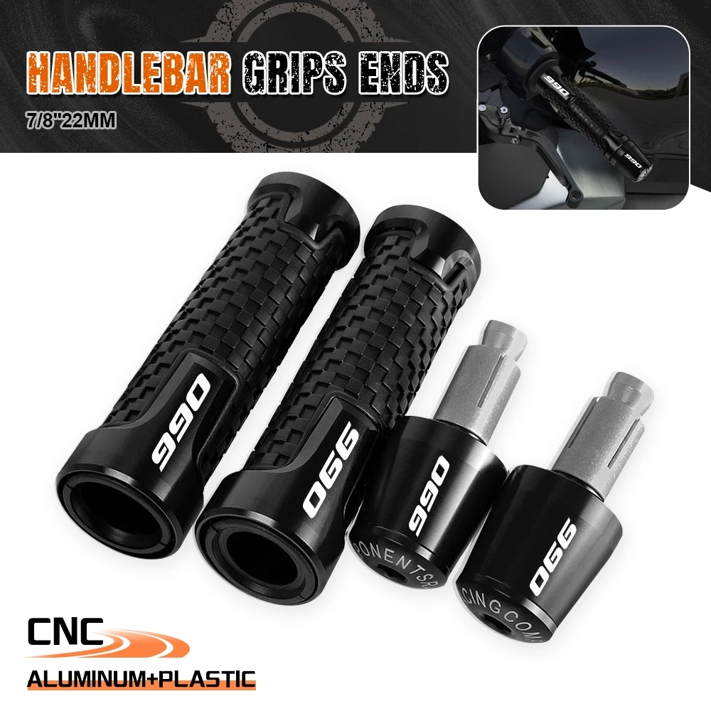 FOR 990SM 990SMR 990 SMT 2009 2010 2011 2012 2013 2014 Motorcycle Handle Bar End Handlebar Grip Cap Anti Vibration Plug CNC Part