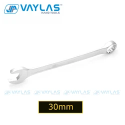 30mm Combination Wrench Open End Matte Polished Fixed Head Cr-V All-Purpose Master Spanner for Household Garage Auto Repairs