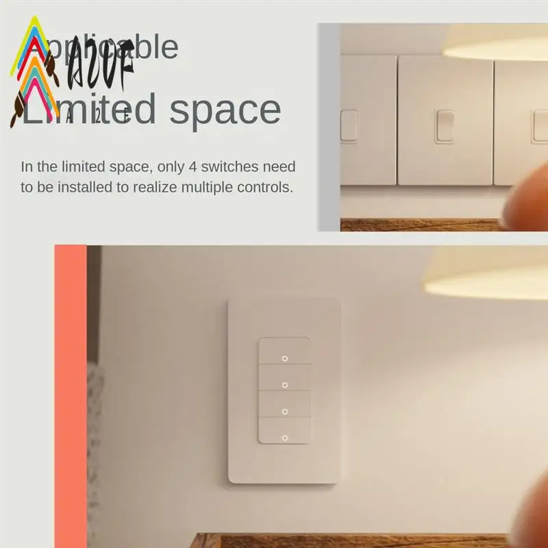 

A20F-Tuya Zigbee Push Button Switches Physical Smart US Light Wall Switch Gang Timer Voice Control US Plug
