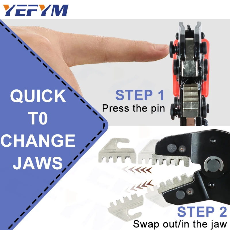 8 In 1 Crimping Tools  Sets SNX Interchangeable Jaw For XH2.54/DuPont2.54/2.8/4.8/6.3/ Non-Insulated/Ferrule Terminals Pliers