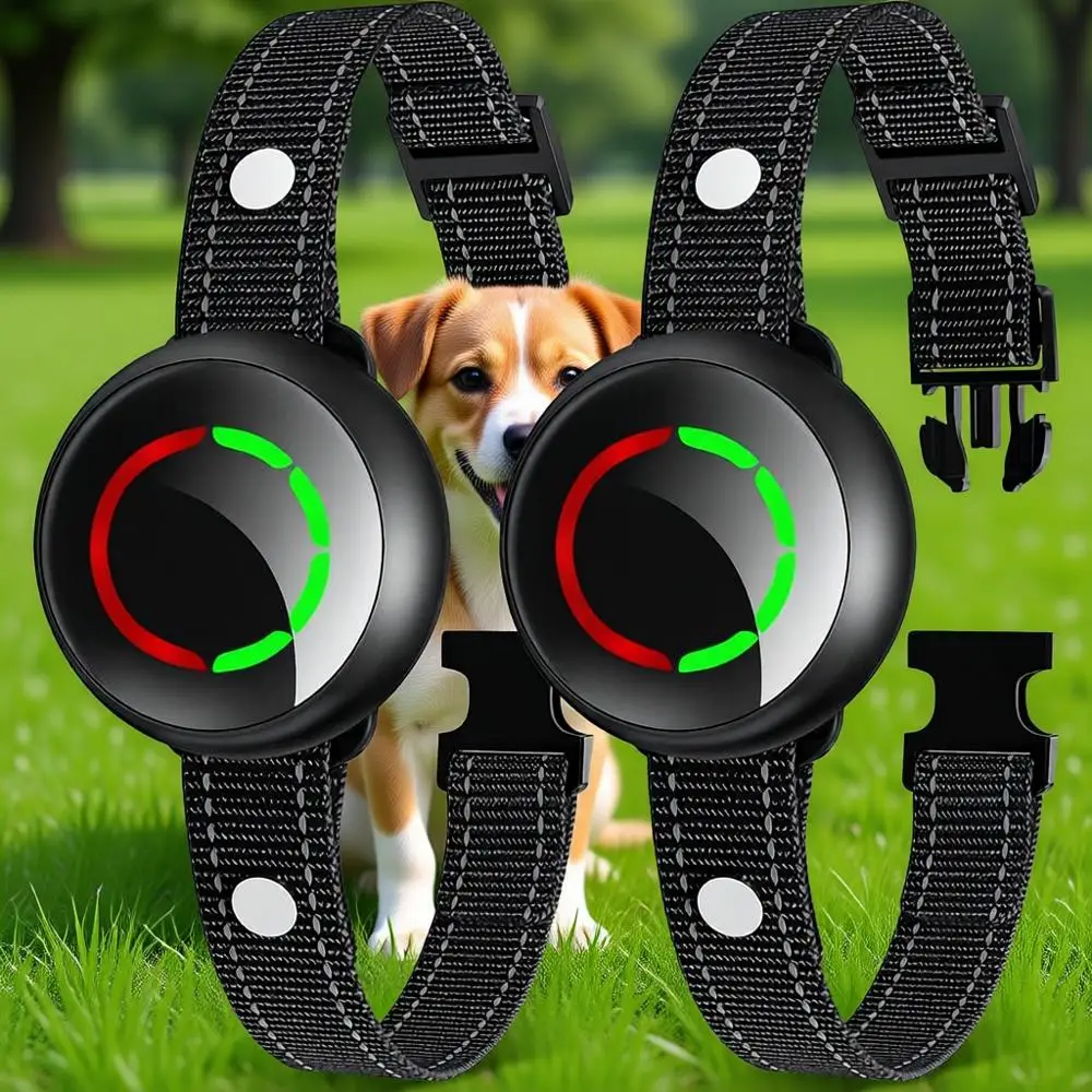 

Перезаряжаемый водонепроницаемый ошейник с автоматическим отпугивателем лая, ошейник против лая с вибрацией и электрошоком, 5 уровней чувствительности (черный*2)