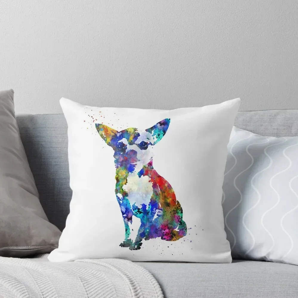 Chihuahua, Chihuahua print, watercolor Chihuahua Throw Pillow Cushions For Sofa Christmas Pillowcase pillow