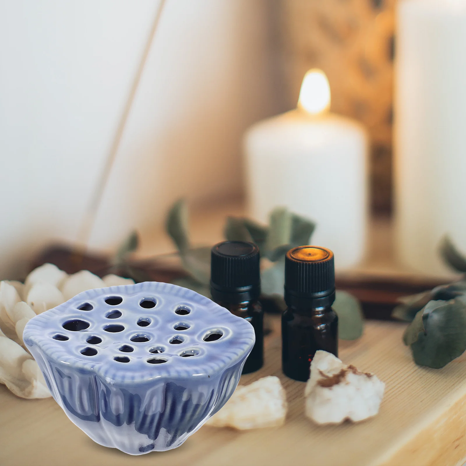 

Ceramic Lotus Pod Flower Vase Handcrafted Minimalist Design Versatile Table Centerpiece for Home Office Decor Vases Living Room