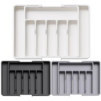 Adjustable Expandable Silverware Drawer Organizer 1