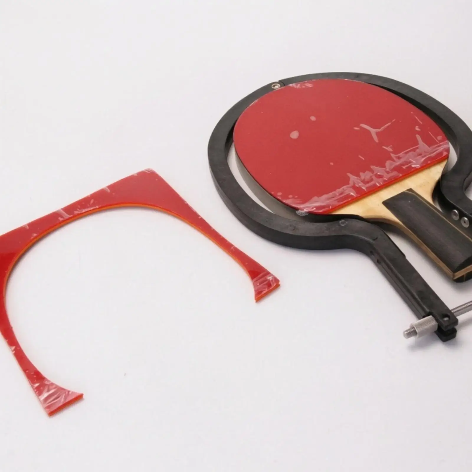 Table-Tennis Racket Rubber Cutting Time-Saving Tool-Saving Manual Racket Rubber Trimmer with Adjustable Clamp Precision