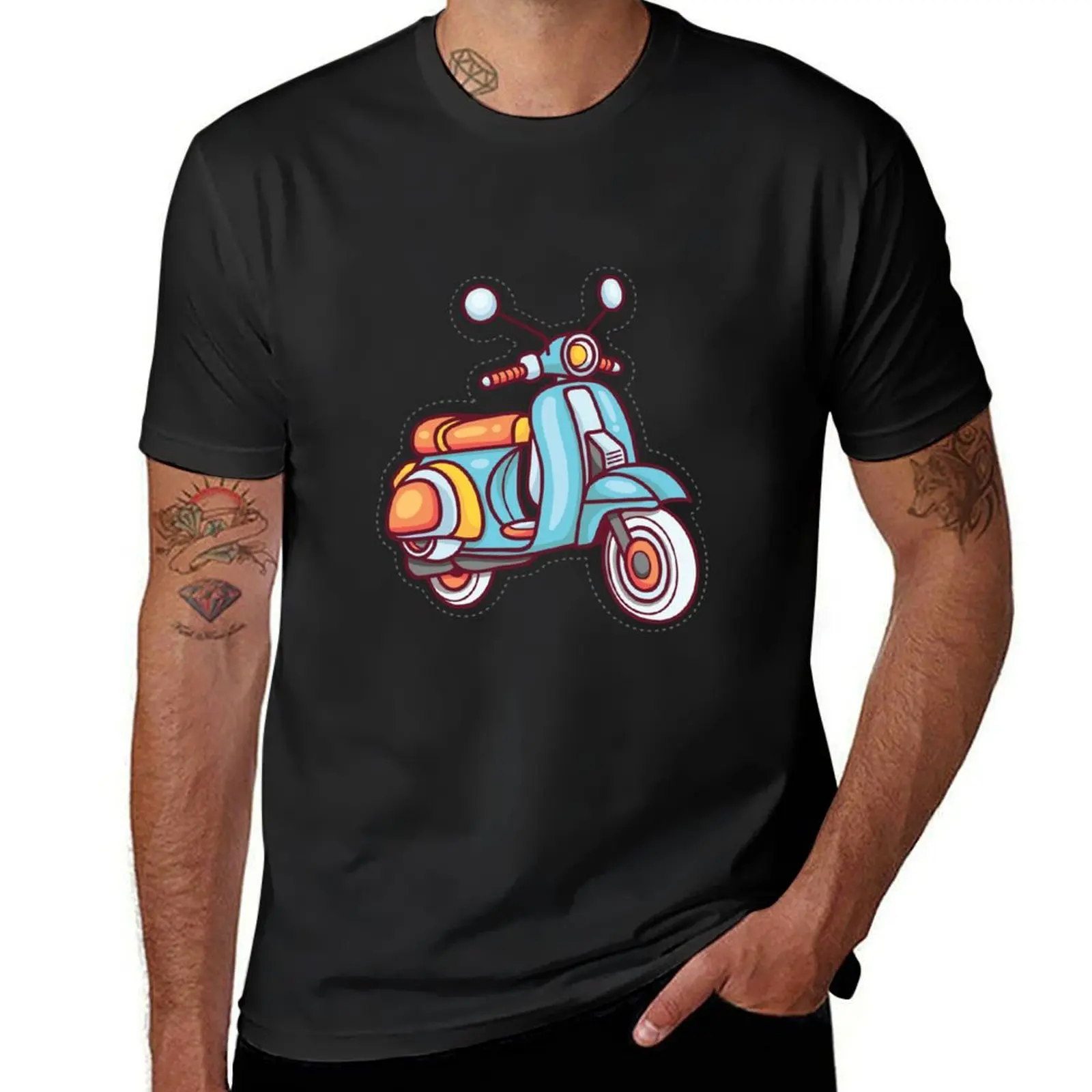 Motorcycle Scooter T-Shirt for a boy animal prinfor boys anime heavy weight t shirts for men