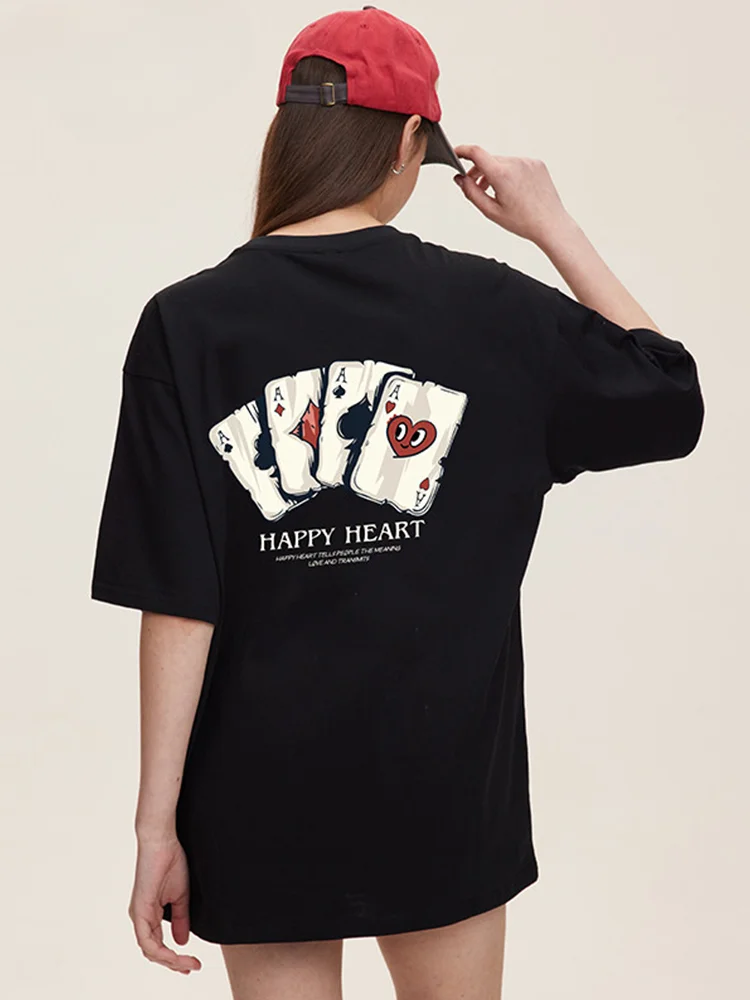 

2024 Summer Hot Sale Brand Casual Women Clothing Funny Print Women Men Short Sleeve T-shirt High Quality Cotton Tops Tee Shirts