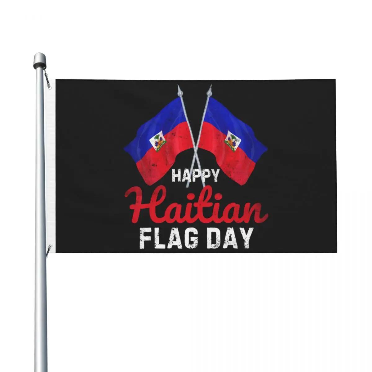 90X150cm Happy Haitian Flag Day Haiti Flag Flag For Home Decoration Hanging Polyeste Graphic Flags Banner
