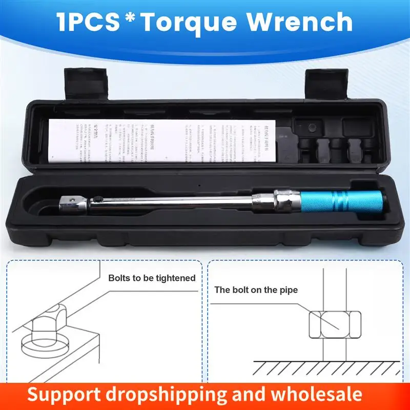 Llave dinamométrica AA86 intercambiable 5-60Nm 9X12mm precisión de accionamiento cuadrado 3% llave de mantenimiento de reparación de automóviles