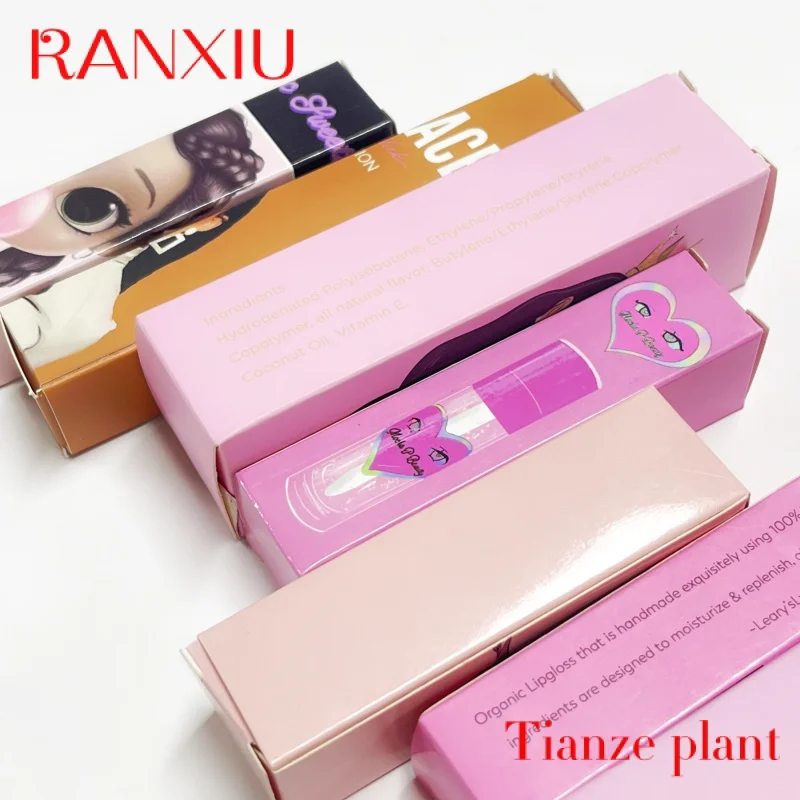 Custom Cheap price eco friendly lipgloss packaging box custom 2023 lipstick boxs cosmetics paper boxes