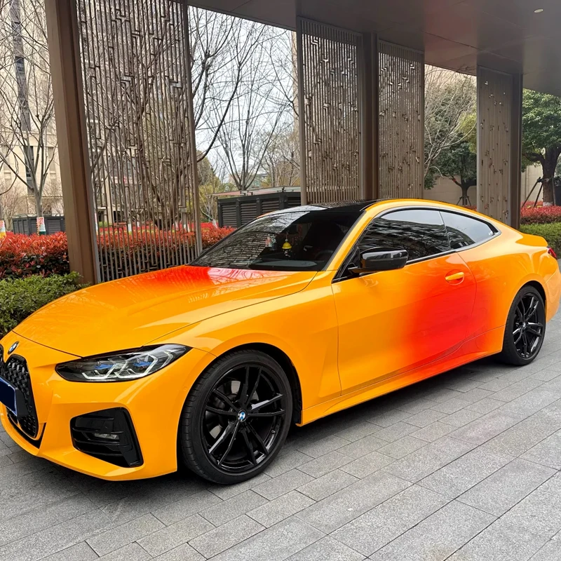 Custom Gradient Printed Car Wrap Vinyl OEM Graphic Graffiti Full Body Vehicle Wrapping Film