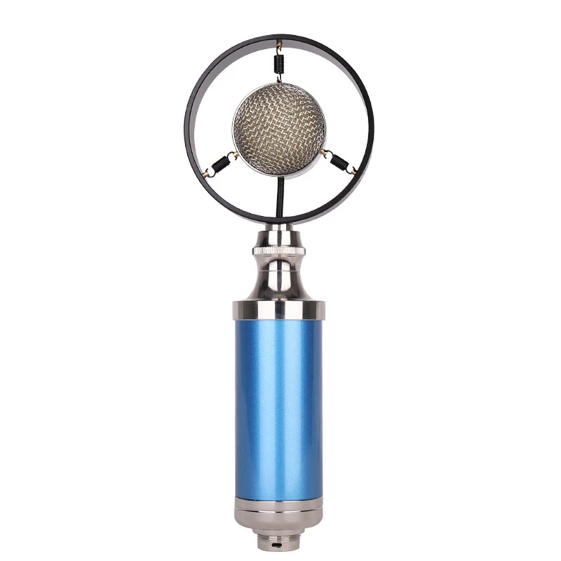 

Professional Condenser Wired Vintage Recording Studio Microphone For Live Broadcast Blue Easy Install Easy To Use