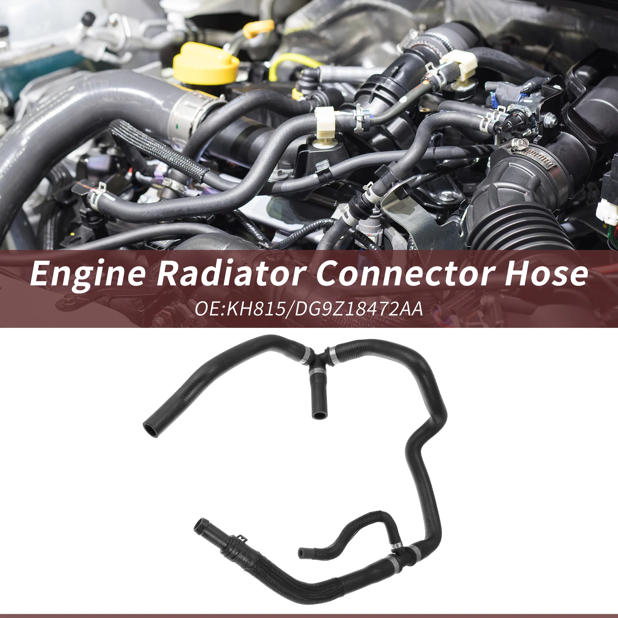 

UXCELL No DG9Z18472AA Водяной шланг нагревателя HVAC Шланг радиатора для Ford Fusion 2013-2020