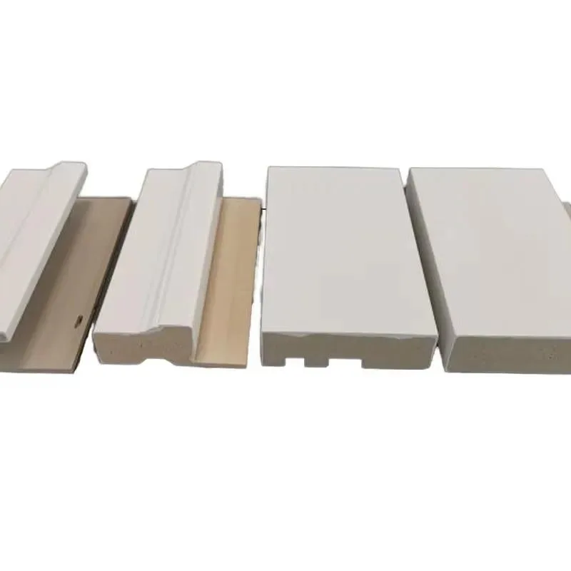 Modern White Primer Solid Wood Decorative Strip Custom Size Factory Direct Sales Wooden Molding Trim for Home Decoration
