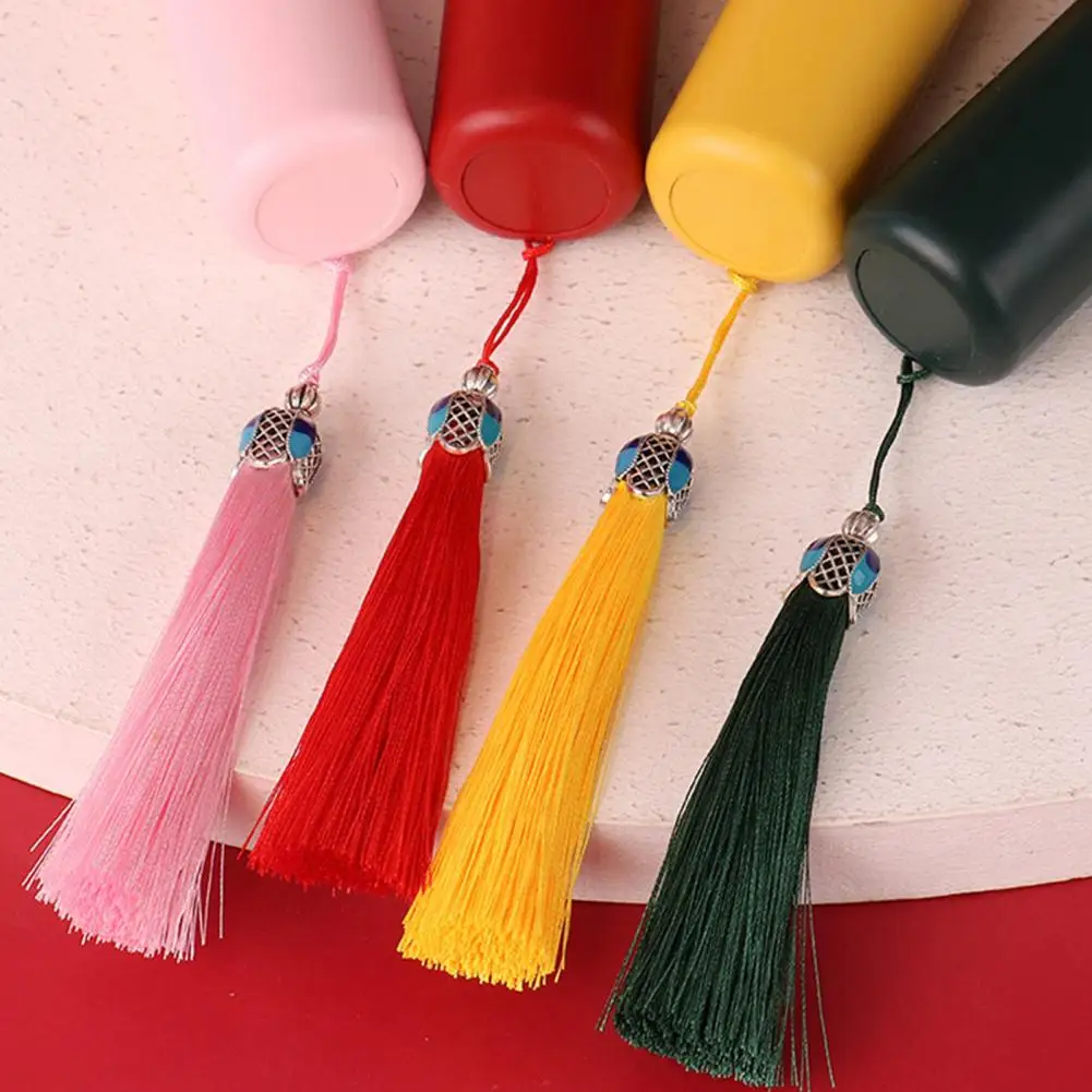 Mini Cooling Fan Pocket Fan with Tassel Chinese Style 2 Speed LED Night Light USB Rechargeable Mute Handheld