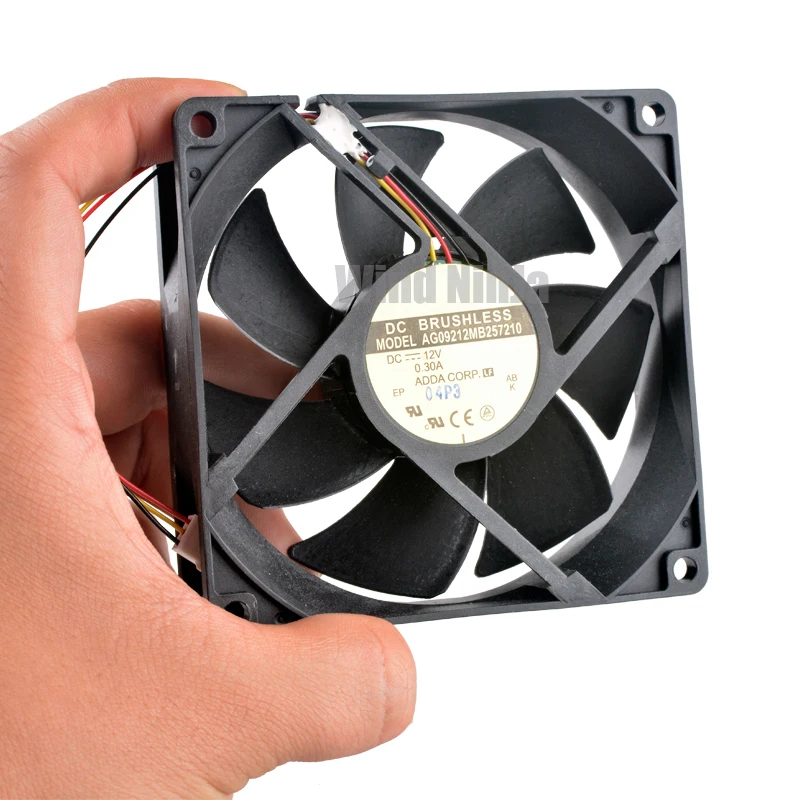 AG09212MB257210 9.2cm 92mm fan 92x92x25mm DC12V 0.30A 3lines Dual ball bearing cooling fan for chassis power supply