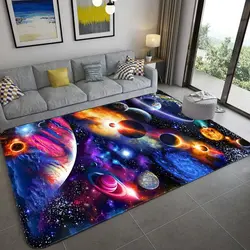 Space Universe Planet Carpet 3D Printed Floor Mats Carpet Living Room Kitchen Entrance Door Mat Anti-slip Rug Area Hallway Mats