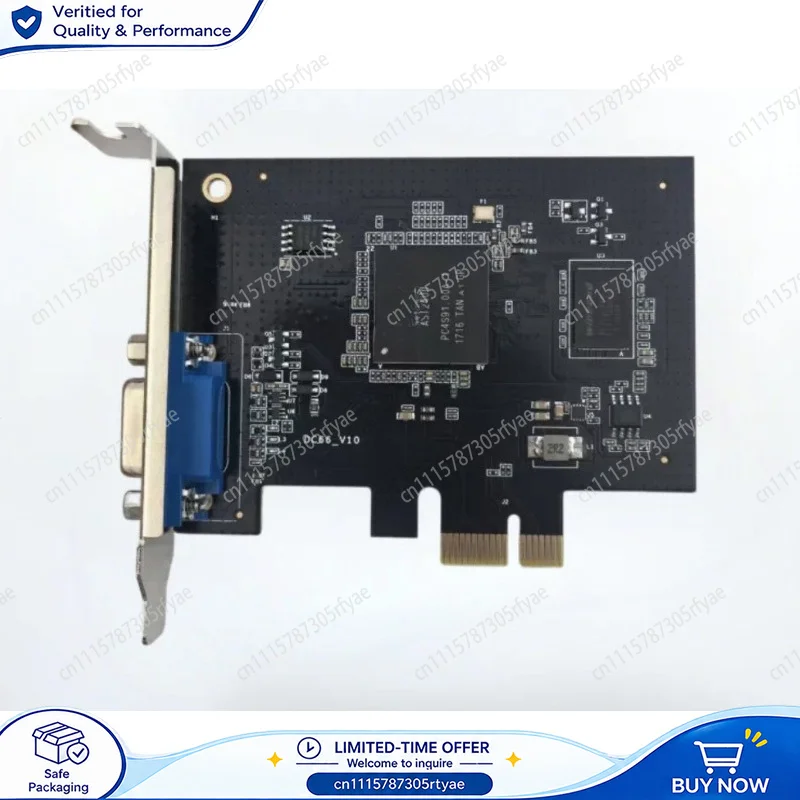 AST2400 PCIe X1 VGA Graphics Card Local Display Adapter for Windows Linux FreeBSD FreeNAS Solaris Low Power Server