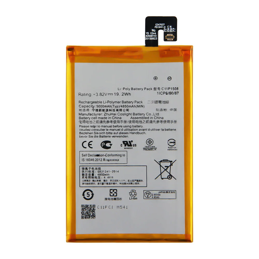 2024 Production Replacement Phone Battery C11P1508 For ASUS Zenfone Max C550KL 5000Z Z010DA Z010DD Rechargeable Batteries