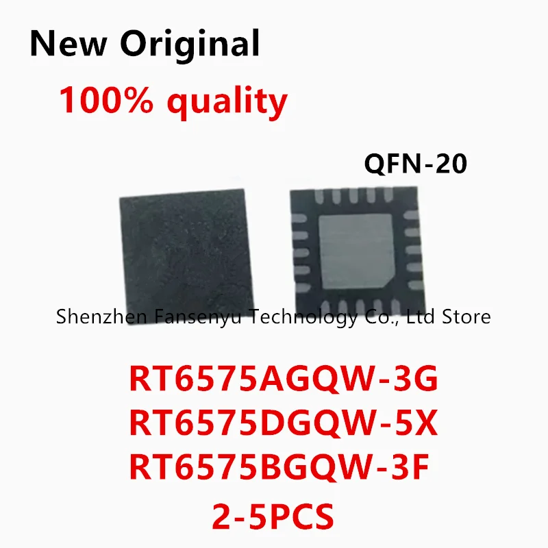 (2-5piece) 100% New RT6575AGQW RT6575A (3G=2B 3G=.. ) RT6575BGQW RT6575B ( 3F=1D 3F=.. ) RT6575DGQW RT6575D 5X=1E 5X=..QFN-20 .