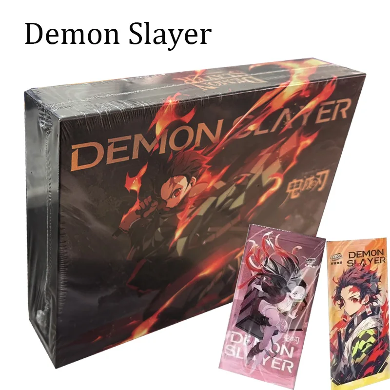 Demon Slayer English Edition Anime Trading Cards HD Printed Booster Box Character Collection Gift for Fans