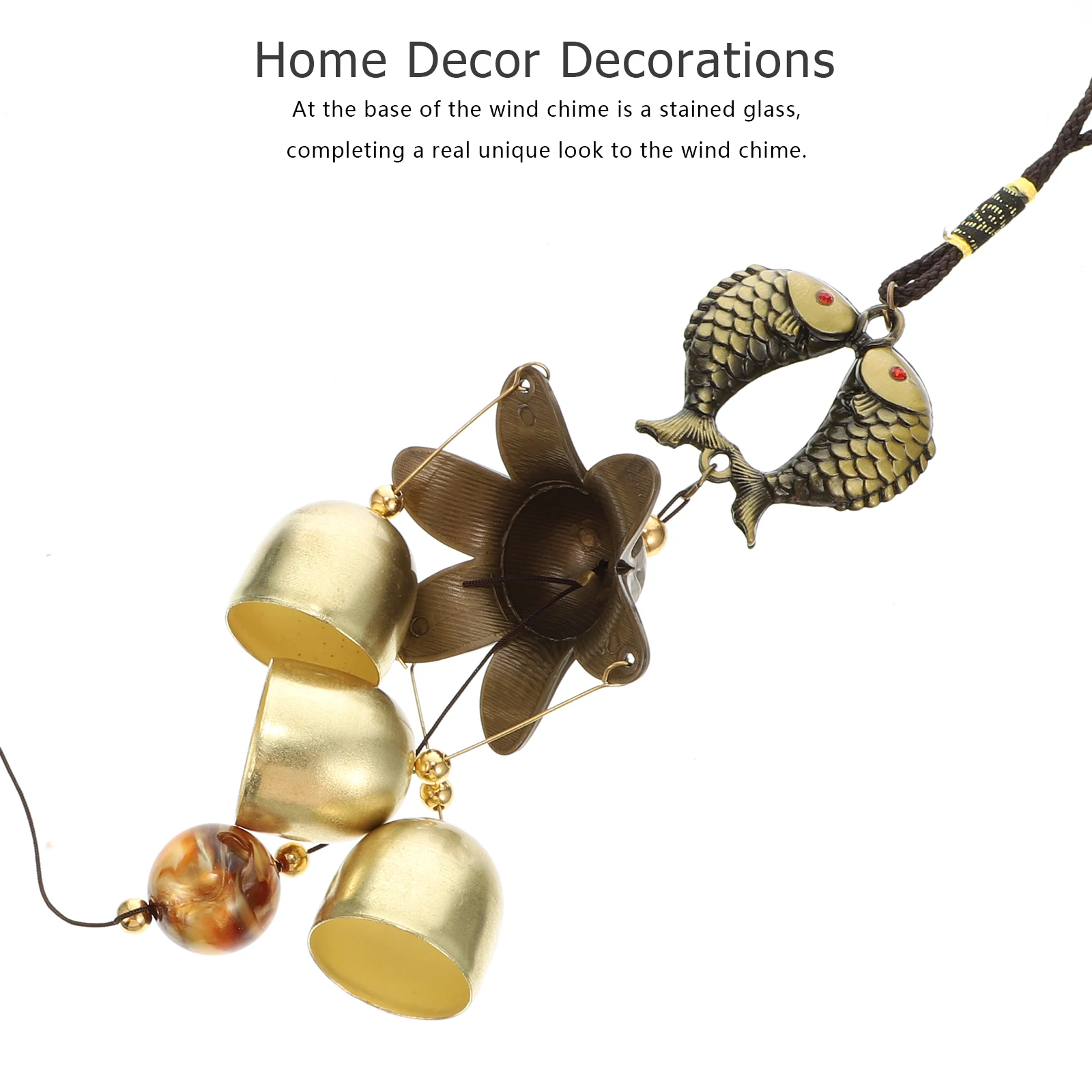 

Metal Wind Bell Decor Delicate Craft Hanging Chime For Garden Balcony Outdoor Home Decoration Retro Wind Chime Accessory