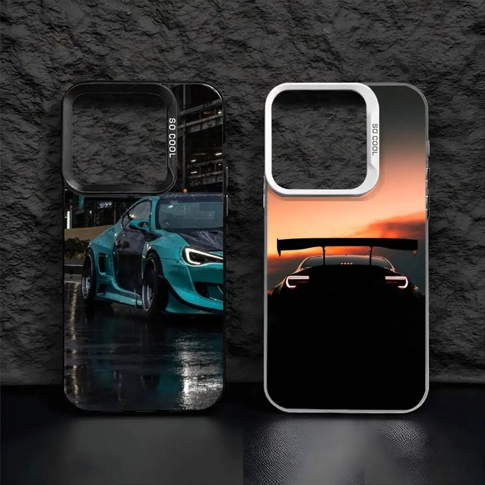 

Cool Japanese C-Car 86 Phone Case For iPhone17, 16,15,14,13,12 Pro Max Black Candy Matte Shockproof Cover