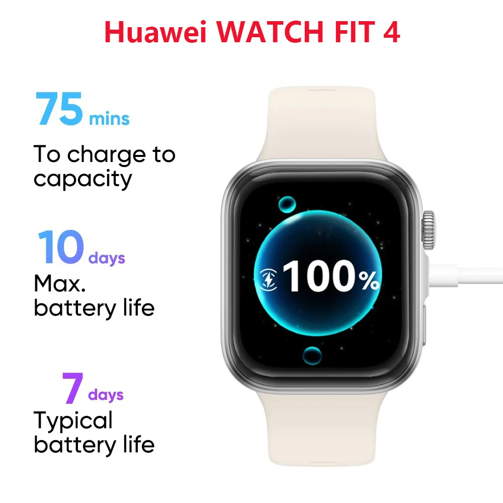 

Huawei WATCH FIT 4 Smart Sports Watch - Lightweight Thin Design Large Screen Long Battery Life Bluetooth Calling Capability