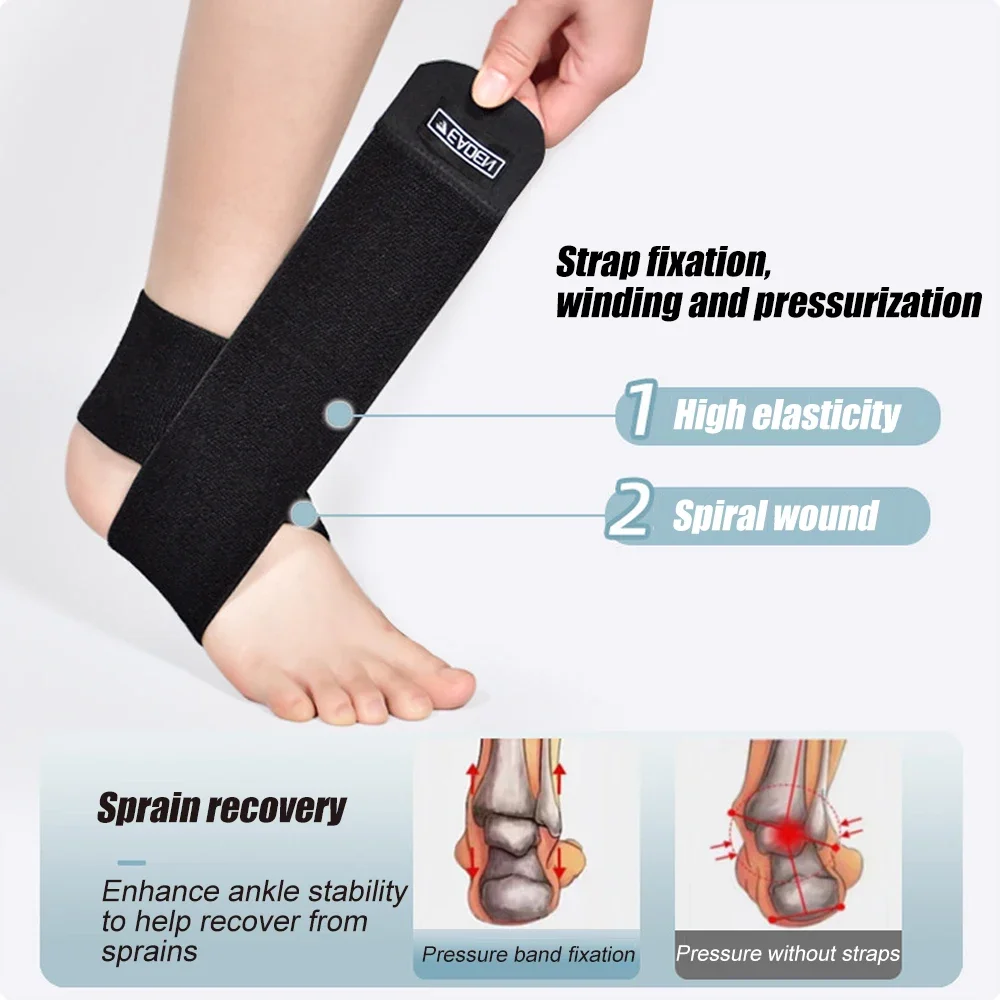 1Pcs Ultrathin High-Elastic Ankle Wraps Ankle Support Adjustable Compression Ankle Belt - Sprains, Arthritis, Plantar Fasciitis