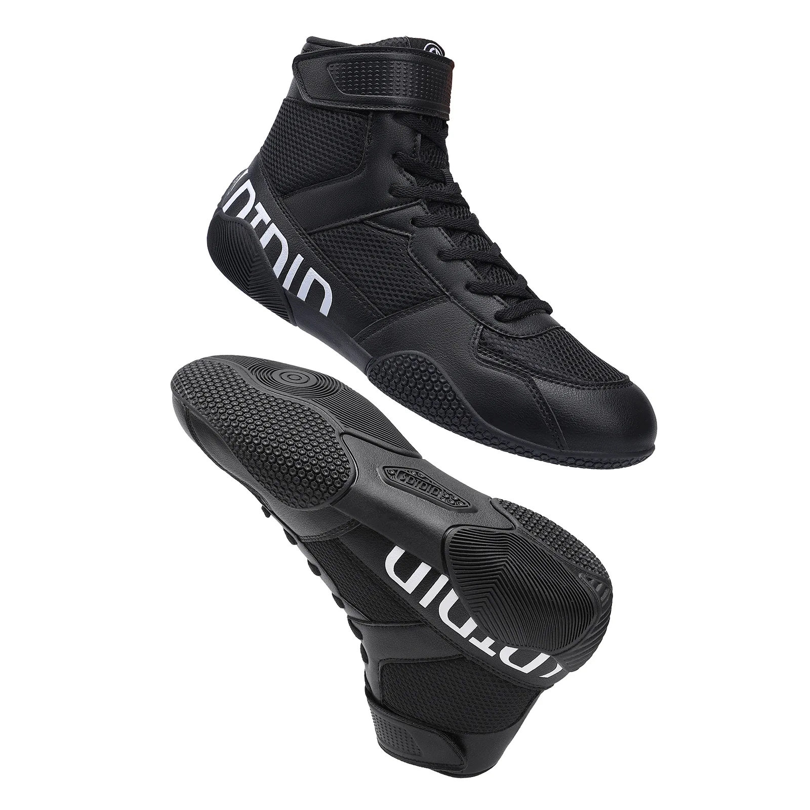 

Mens Wrestling Shoes Flexible Non Slip Combat Training Shoes for Boxing MMA Indoor Sports