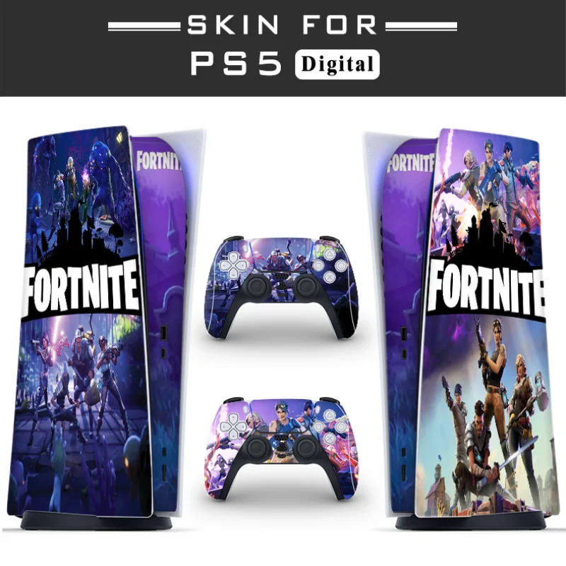 

Fortnite PS5 game console sticker PS5 digital version sticker Small gift