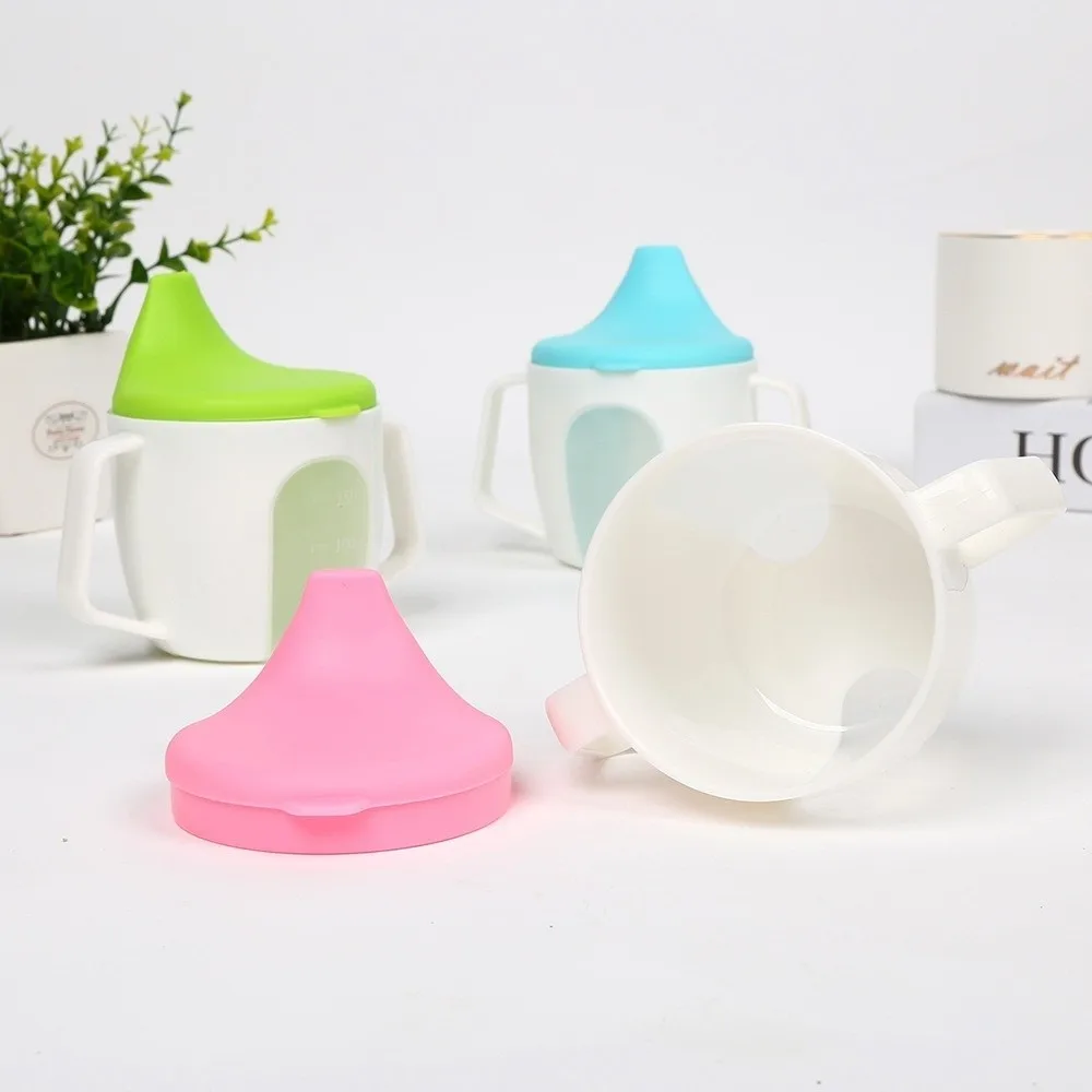 Cute Portable Feeding Bottle Leakproof with Handle Water Cup with Scale 150ML Duckbill Cup Drinking Practice