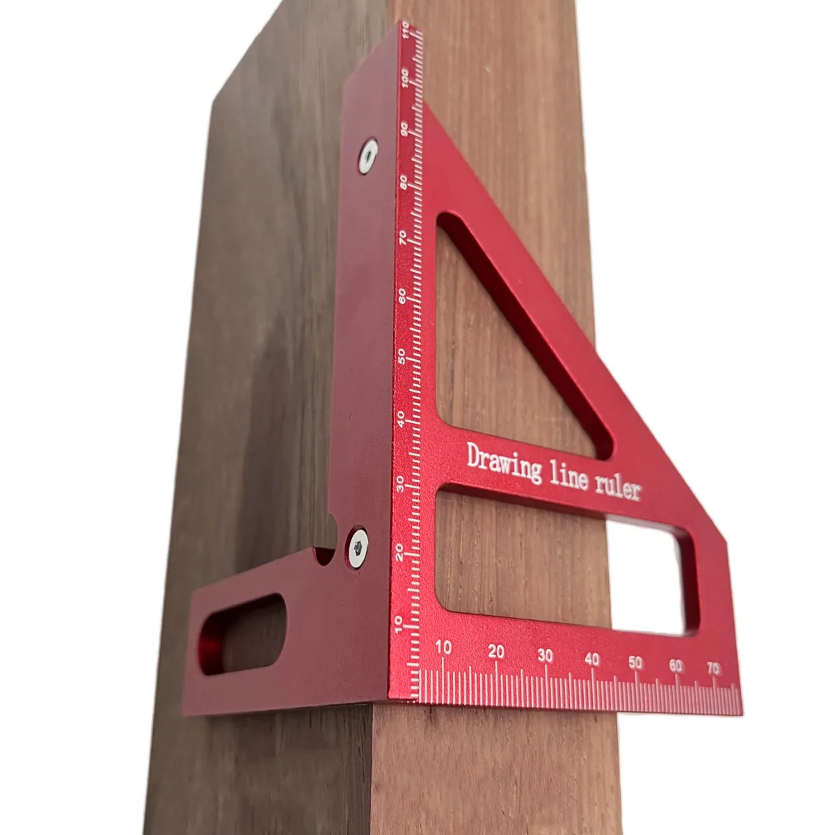 3D Multi Angle Layout Aluminum Alloy Red Miter Triangle Ruler 45°/90°  Woodworking Square Protractor Measuring Tools