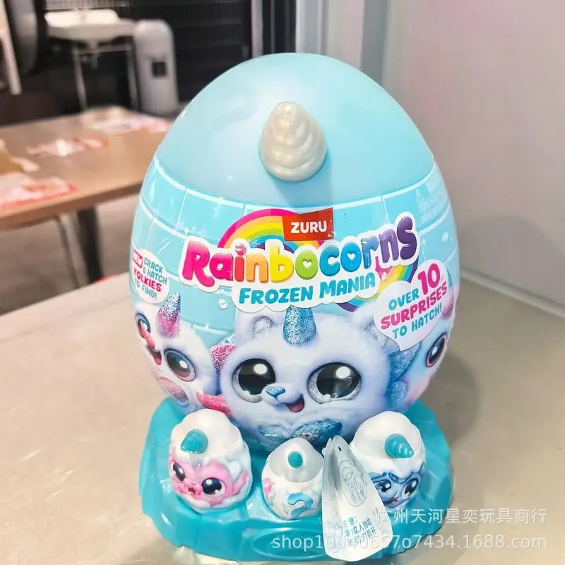 

Яйцо-сюрприз Zuru Rainbocorns Frozen Mania с более чем 10 сюрпризами, коллекционная плюшевая игрушка Yolkies, подарок для девочек